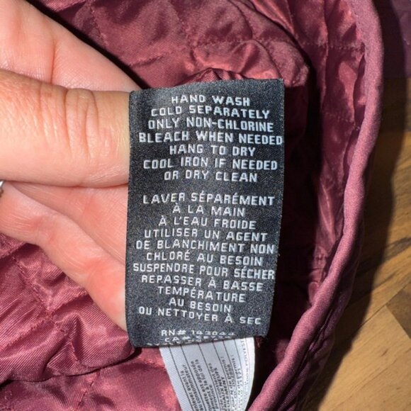 Cambridge Dry Goods Women's Quilted Barn Jacket Burgundy XL Corduroy fall winter - Picture 6 of 6